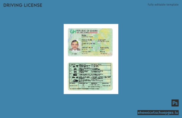 Beispiel für einen ghanaischen Führerschein